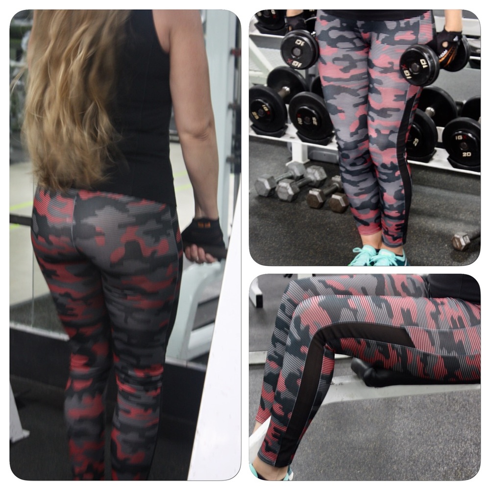 New Black and Pink Camo Leggings